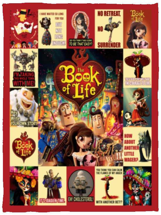 The Book Of Life Blanket, The Book Of Life Cartoon Movies Fleece, Sherpa Blanket VPS Cozy Plush Fleece Blanket - 30x40