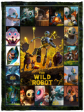 The Wild Robot Blankets, The Wild Robot Cartoon Movies Fleece, Sherpa Blanket The Wild Robot Blankets, The Wild Robot Cartoon Movies Fleece, Sherpa Blanket VPS Cozy Plush Fleece Blanket - 30x40