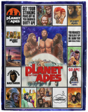 Planet Of The Apes Blankets, Planet Of The Apes Fleece Sherpa Blanket VPL Cozy Plush Fleece Blanket - 60x80