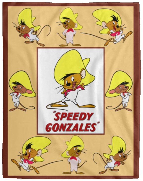 Speedy Gonzales Blanket, Looney Tunes Cartoon Fleece, Sherpa Blanket VPL Cozy Plush Fleece Blanket - 60x80