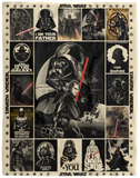 Darth Vader Blanket, Star Wars Darth Vader All Season Fleece, Sherpa Blanket VPL Cozy Plush Fleece Blanket - 60x80
