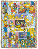 The Simpsons Blanket, Simpson family Fleece, Sherpa Blanket VPL Cozy Plush Fleece Blanket - 60x80