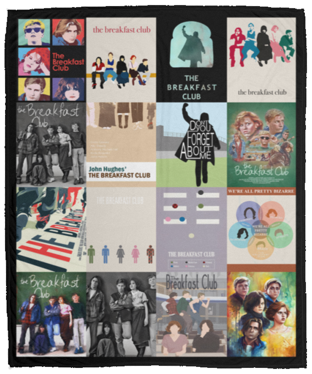 The Breakfast Club Blanket, Teen Movies Fleece, Sherpa Blanket VPM Cozy Plush Fleece Blanket - 50x60