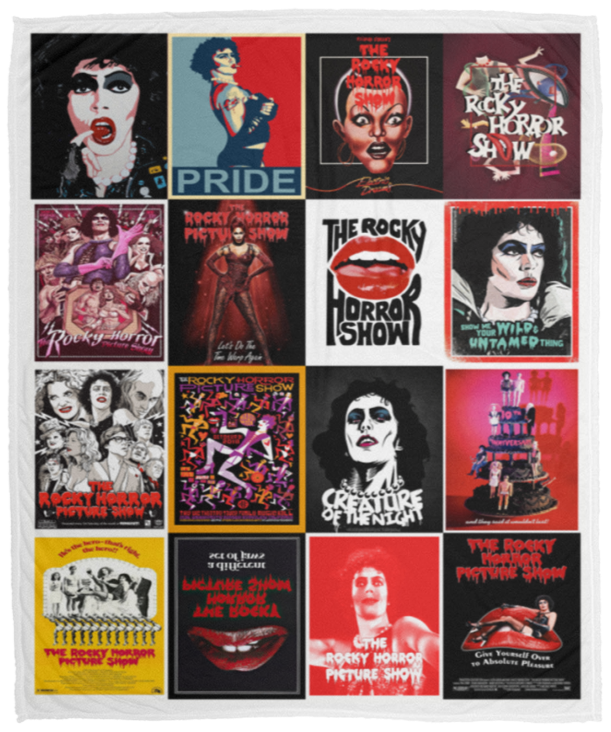 The Rocky Horror Picture Show Blanket, LGBT Fleece, Sherpa Blanket VPM Cozy Plush Fleece Blanket - 50x60