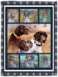 German Shorthaired Pointer Blanket, Dog Lover Fleece, Sherpa Blanket VPS Cozy Plush Fleece Blanket - 30x40