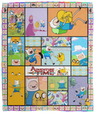 Adventure Time Blanket, Adventure Time TV Series Fleece, Sherpa Blanket VPM Cozy Plush Fleece Blanket - 50x60
