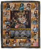 Yellowstone Blanket, Yellowstone Dutton Ranch TV Series Fleece, Sherpa Blanket VPM Cozy Plush Fleece Blanket - 50x60