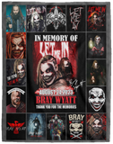 Bray Wyatt Blanket, In Memory Of Bray Wyatt Fleece, Sherpa Blanket VPL Cozy Plush Fleece Blanket - 60x80