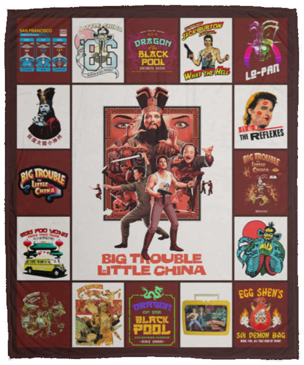 Big Trouble in Little China Blanket, Big Trouble in Little China Fleece, Blanket VPM Cozy Plush Fleece Blanket - 50x60
