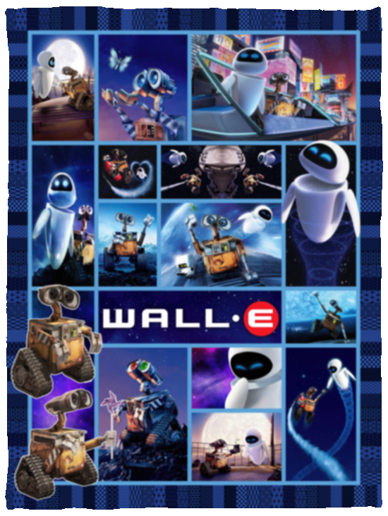 Wall E Blanket, Wall E Fleece, Sherpa Blanket Soft and Cozy Luxury VPS Cozy Plush Fleece Blanket - 30x40