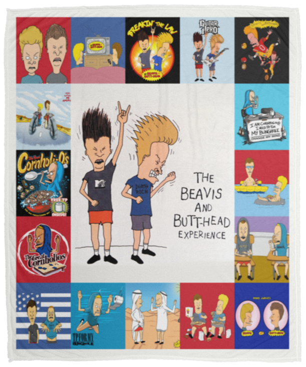 Beavis and Butt-Head Blanket, TV Series Fleece, Sherpa Blanket VPM Cozy Plush Fleece Blanket - 50x60