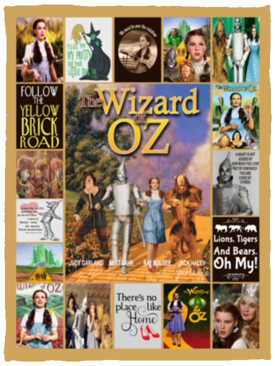 The Wizard Of Oz Blanket, The Wizard Of Oz - Judy Garland Fleece, Sherpa Blanket VPS Cozy Plush Fleece Blanket - 30x40