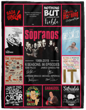 The Sopranos Blanket, The Sopranos Fleece, Sherpa Blanket VPL Cozy Plush Fleece Blanket - 60x80