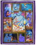 Aladdin Blanket, Genie Aladdin Fleece, Sherpa Blanket, aladdin jasmine VPL Cozy Plush Fleece Blanket - 60x80