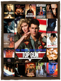 Tom Cruise Blanket, Top Gun Movies Fleece Sherpa, Birthday Gift Ideas For Lovers - VPS Cozy Plush Fleece Blanket - 30x40