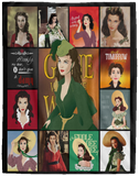 Gone With The Wind Blanket, US Movies Fleece Sherpa, Vivien Leigh Blanket VPL Cozy Plush Fleece Blanket - 60x80