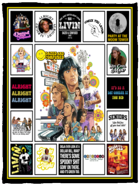Dazed and Confused Blanket, Dazed and Confused Movies Fleece, Sherpa Gifts VPS Cozy Plush Fleece Blanket - 30x40