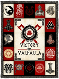 Viking Blanket, Victory Or Valhalla Fleece, Sherpa Blanket Gift Ideas VPS Cozy Plush Fleece Blanket - 30x40