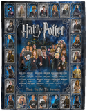 Harry Potter Blanket, Thank You For The Memories Fleece, Sherpa Blankets VPL Cozy Plush Fleece Blanket - 60x80