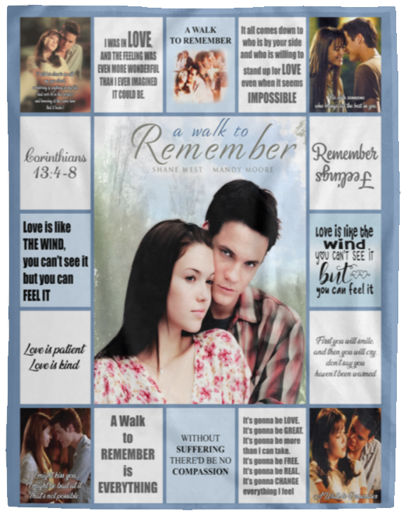 A Walk To Remember Blanket, A Walk To Remember Fleece, Sherpa Blanket VPL Cozy Plush Fleece Blanket - 60x80