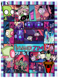 Invader Zim Blanket, Invader Zim Cartoon TV Series Fleece, Sherpa Blanket VPS Cozy Plush Fleece Blanket - 30x40