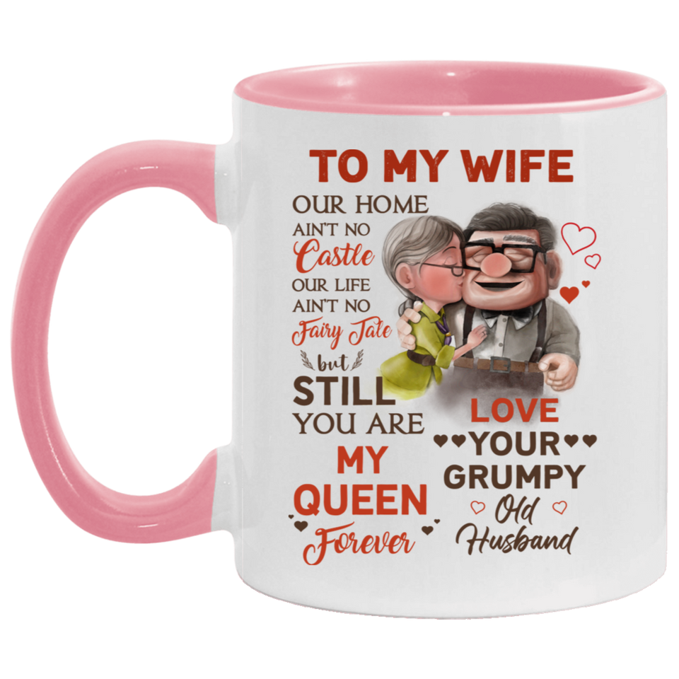 To My Wife Coffee Mug Carl Ellie Up Movie Wedding Anniversary Gift, Gift For Her