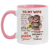 To My Wife Coffee Mug Carl Ellie Up Movie Wedding Anniversary Gift, Gift For Her