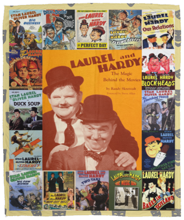 Laurel And Hardy Blanket, Laurel And Hardy Fleece, Sherpa Blanket VPM Cozy Plush Fleece Blanket - 50x60