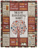Book Lovers Blanket, Book Reading Librarian Blanket, Birthday Christmas Gifts VPL Cozy Plush Fleece Blanket - 60x80