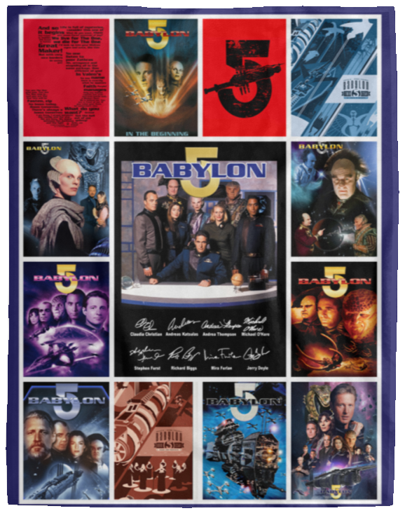 Babylon 5 Blanket, Babylon 5 TV Series Fleece, Sherpa Blanket Space Opera VPL Cozy Plush Fleece Blanket - 60x80