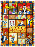 Woody Woodpecker Blanket, Woody Woodpecker Fleece, Sherpa Blanket VPS Cozy Plush Fleece Blanket - 30x40