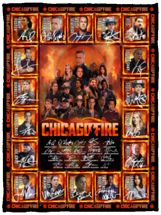 Chicago Fire American Blanket, Chicago Fire TV series Fleece Sherpa Blanket VPS Cozy Plush Fleece Blanket - 30x40