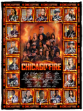 Chicago Fire American Blanket, Chicago Fire TV series Fleece Sherpa Blanket VPS Cozy Plush Fleece Blanket - 30x40