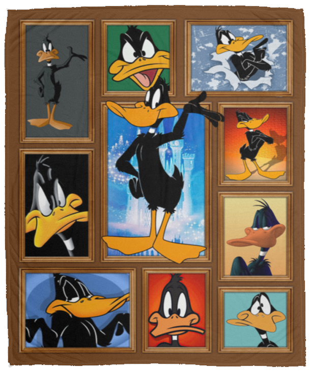 Daffy Duck Blanket, Looney Tunes TV Series Fleece, Sherpa Blanket Gifts VPM Cozy Plush Fleece Blanket - 50x60