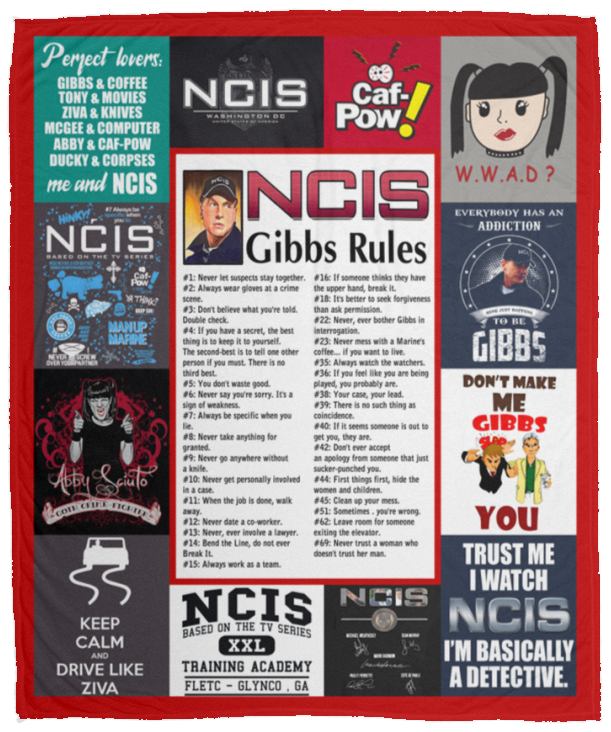 NCIS Blanket NCIS Quotes Quilt Fleece Sherpa Throw Blanket - VPM Cozy Plush Fleece Blanket - 50x60