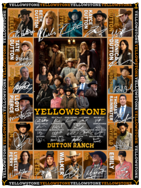 Yellowstone Blanket, Yellowstone Dutton Ranch TV Series Fleece, Sherpa Blanket VPS Cozy Plush Fleece Blanket - 30x40