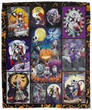 The Nightmare Before Christmas Blanket, Jack & Sally Fleece, Sherpa Blanket Gift VPM Cozy Plush Fleece Blanket - 50x60