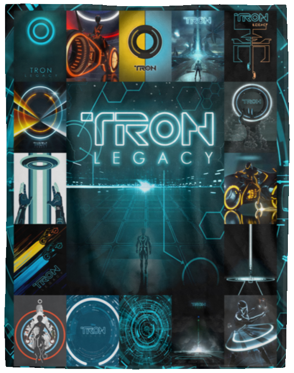 Tron Blankets, Tron Legacy 2010 Fleece, Sherpa Blanket Soft & Warm VPL Cozy Plush Fleece Blanket - 60x80