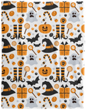 Halloween Magic Blanket Halloween Icon Quilt Fleece Sherpa Throw Blanket VPL Cozy Plush Fleece Blanket - 60x80
