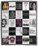 Sex And The City Blanket, Sex And The City TV Series Fleece, Sherpa Blanket Ver5 VPM Cozy Plush Fleece Blanket - 50x60