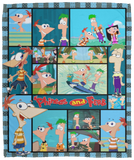 Phineas and Ferb Blanket, Phineas and Ferb Cartoon Movies Fleece, Sherpa Blanket VPM Cozy Plush Fleece Blanket - 50x60