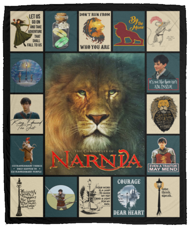 The Chronicles of Narnia Blanket, C. S. Lewis Fleece, Sherpa Blanket VPM Cozy Plush Fleece Blanket - 50x60