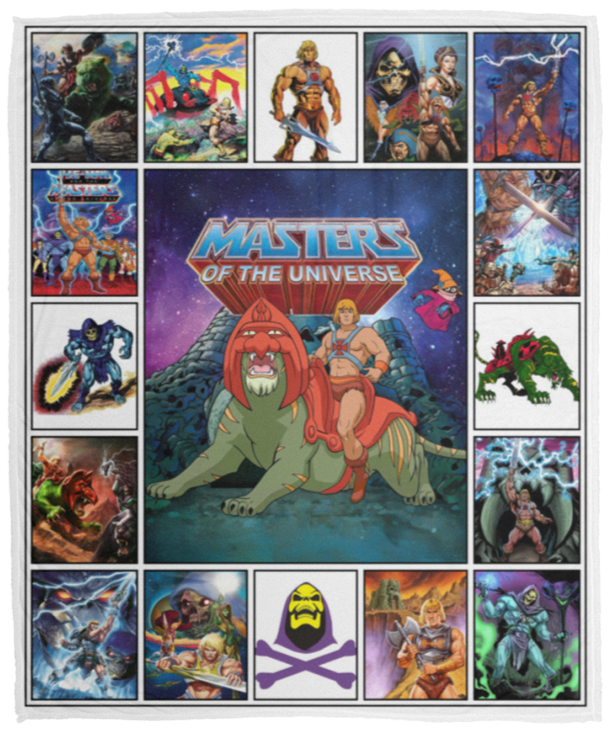 The Masters Of The Universe Blanket, He Man Masters Fleece, Sherpa Blanket VPM Cozy Plush Fleece Blanket - 50x60