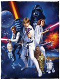Star Wars - Episode IV New Hope Fleece, Sherpa Blanket, Classic Movie Blanket VPS Cozy Plush Fleece Blanket - 30x40