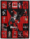 Harley Quinn Blankets, Harley Quinn Cartoon VPL Cozy Plush Fleece Blanket - 60x80