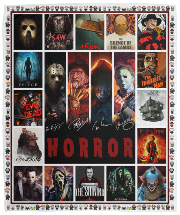 Halloween Movie Horror Character Blanket 50x60- VPM Cozy Plush Fleece Blanket - 50x60