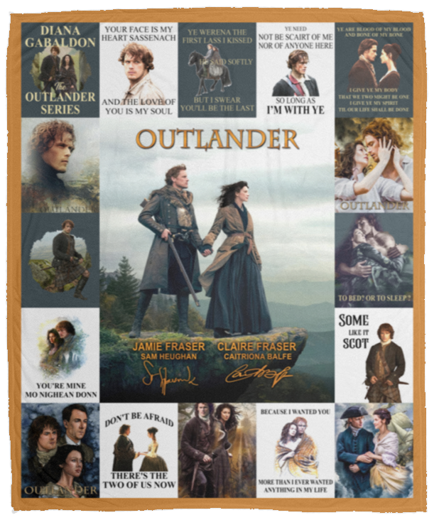 Outlander TV Series Blanket, Outlander Fleece, Sherpa Blanket VPM Cozy Plush Fleece Blanket - 50x60