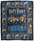 Harry Potter Blanket, Thank You For The Memories Fleece, Sherpa Blankets VPM Cozy Plush Fleece Blanket - 50x60
