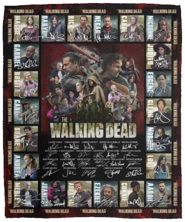 The Walking Dead Blanket, Horror Movies Fleece, Sherpa Blanket Super Soft Cozy VPM Cozy Plush Fleece Blanket - 50x60