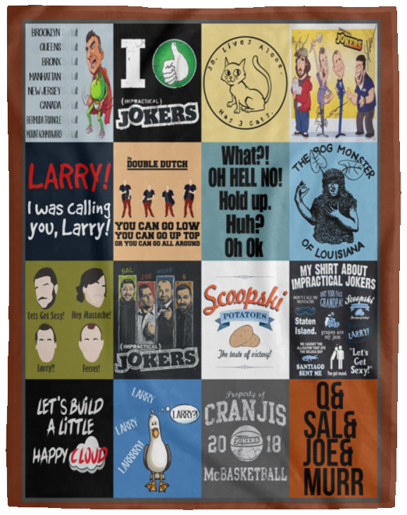 Impractical Jokers Blanket, Impractical Jokers TV Series Fleece, Sherpa Blanket - VPL Cozy Plush Fleece Blanket - 60x80